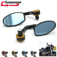 Universal 78" 22mm Motorcycle Rearview Mirrors Aluminum Motorbike Bar End Mirror Chopper Motorcycle Handlebar End Mirrors