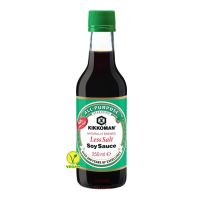 ของเข้าใหม่??คิคโคแมน ซอสถั่วเหลือง สูตรเค็มน้อย 250 มล. - Soy Sauce Less Salt 250ml Kikkoman brand