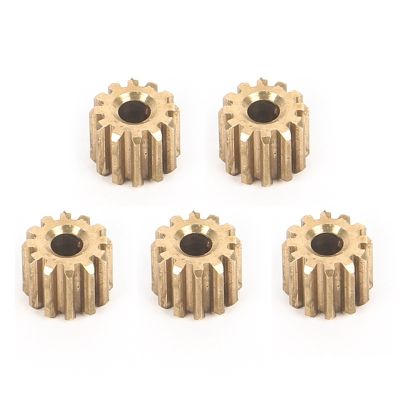 5Pcs 12T Brass Pinion Gear Motor Gear for WPL D12 D42 1/10 RC Car Upgrade Parts Spare Accessories