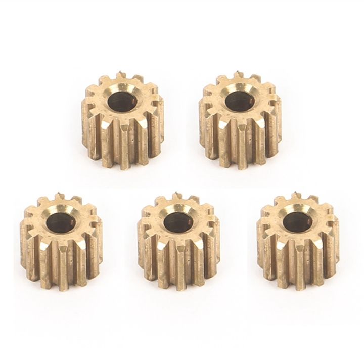 5pcs-12t-brass-pinion-gear-motor-gear-for-wpl-d12-d42-1-10-rc-car-upgrade-parts-spare-accessories