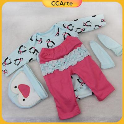 CCArte เพนกวิน-กางเกงรอมเปอร์พิมพ์ลายสำหรับเสื้อผ้าตุ๊กตา22 -23