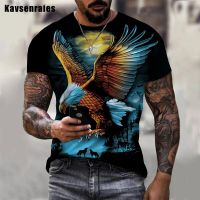 Soaring Eagle 3D Print T-shirt Men Women O-Neck Short Sleeve Animal Funny Graphic Harajuku Streetwear Oversized T-shirt