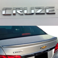 โลโก้ตัวอักษร แยก เชฟโลเรต ครูซ ชุบโครเมี่ยม 2011-2014 Chevrolet Chevy Cruze Rear Bowtie Emblem Tailgate Emblem Rear