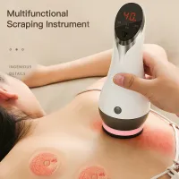 Electric Cupping Vacuum Massager Vibration Guasha Scraping Body Fat Burning Slim Massager Heating Infrared Therapy Body Beauty