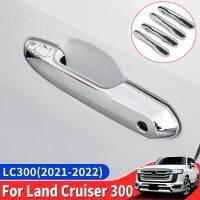 ที่ตัดโครเมี่ยมชุดปรับแต่งประตูด้านนอกสำหรับ Toyota Land Cruiser 300 Lc300 2021 2022ซีรีส์อุปกรณ์ประดับตกแต่ง