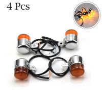 4Pcs Motorcycle Turn Signal Light 12V Amber Flasher Indicator Motorbike Accessories For HONDA Z50 MONKEY CHALY DAX CF50 CF70