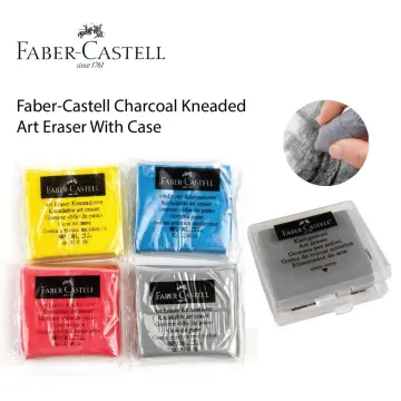 Faber-Castell 127220 Kneaded Eraser With Case Grey Fast Ship for sale  online