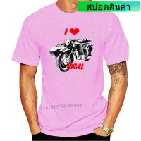 เสื้อยืดผ้าฝ้ายพิมพ์ลายขายดี เสื้อยืด พิมพ์ลาย I Love Ural สไตล์รัสเซีย เรโทร สําหรับคู่รัก รถจักรยานยนต์S-5XL