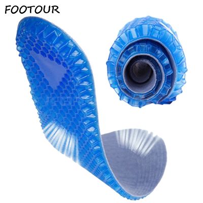 【jw】▪卐✕  FOOTOUR Gel Ortopédico Palmilhas Silicone Massageando Sapato Pads Suporte Ortopédico Foot Esporte Alta Qualidade