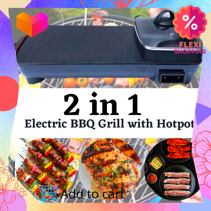 FLEXI SHOPPING 2 In 1 Samgyupsal Griller Hotpot Set DIY Samgyupsal