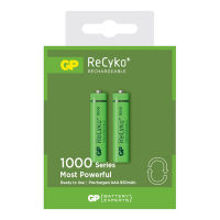 ถ่านชาร์จ GP ReCyko+ 1000 series ขนาด AAA 950 mAh รุ่น GPRHC103C168 แพ็ค 2 ก้อน