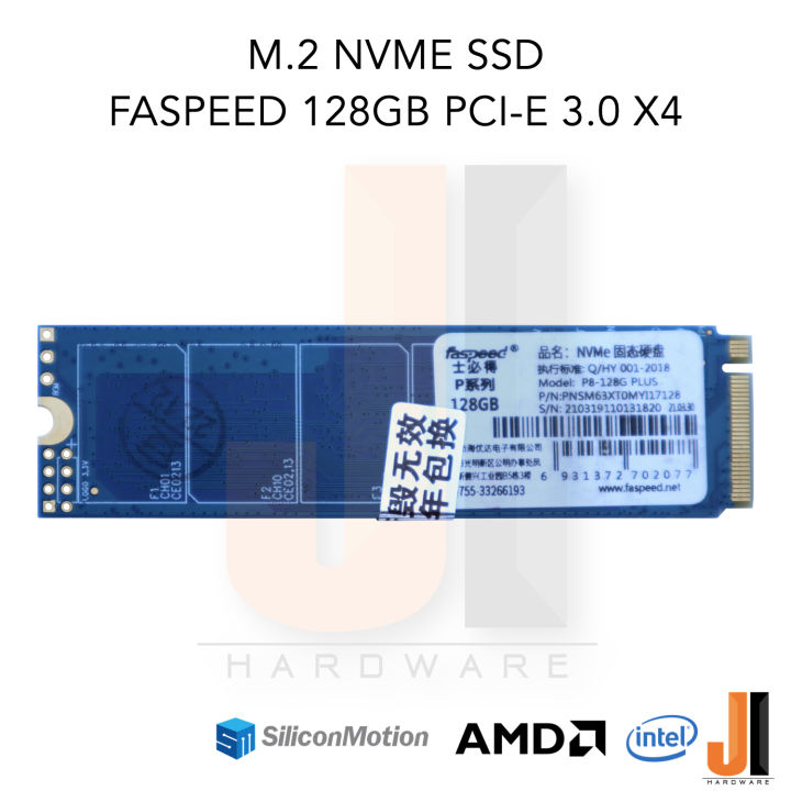 faspeed-ssd-m-2-nvme-128gb-pci-e-3-0-x4-ของใหม่ยังไม่ผ่านการใช้งานมีการรับประกัน