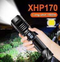 ไฟฉายแอลอีดี XHP170ทรงพลังชาร์จไฟได้ Usb แสงแฟลชยุทธวิธี Xhp70ใช้แบตเตอรี่18650 26650