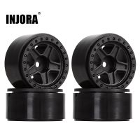 INJORA 1.0 Beadlock Wheel Rim Plastic 5-Spokes Hub for 1/24 RC Crawler Axial SCX24 AX24 Upgrade Parts