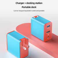 Travel Covert Dock Station พอร์ตที่รองรับ HDMI แท่นวางทีวี4K30Hz สถานีชาร์จแบบพกพา Plug And Play สำหรับ Switch