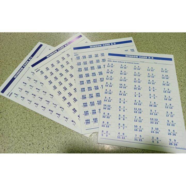 HOT WMQHB Math Window Card Complete Series 1-4 (16pcs. SET) | Lazada PH