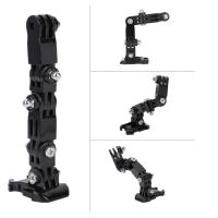 สำหรับ DJI หมวกกันน็อคด้านหน้า Action2อุปกรณ์เสริมชุดอุปกรณ์สวมติดตั้งเพื่อรองรับฐานหัวเข็มขัดรูปตัวเจสำหรับ Insta360หนึ่ง X2 RS Gopro 10 9 Yi