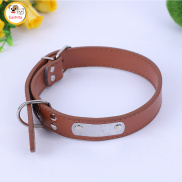 Pet Dog Collar Buckle Candy Color PU Leather Collar Neck Strap