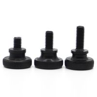 GB834 DIN464 Black Carbon Steel Knurling Head Knurled Thumb Screw Hand Tighten Curtain Wall Lock Screws M3 M4 M5 M6 M8 M10 Nails Screws Fasteners