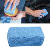 Car Wash Cleaning Sponge Block Microfiber Wax Applicator Pad Polishing Sponge Terry Cloth Box Polished Cleaning Block