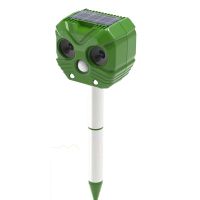 Solar Animal Repellent Dog Repellent Solar Powered Waterproof Animal Deterrent with Vertical Rod