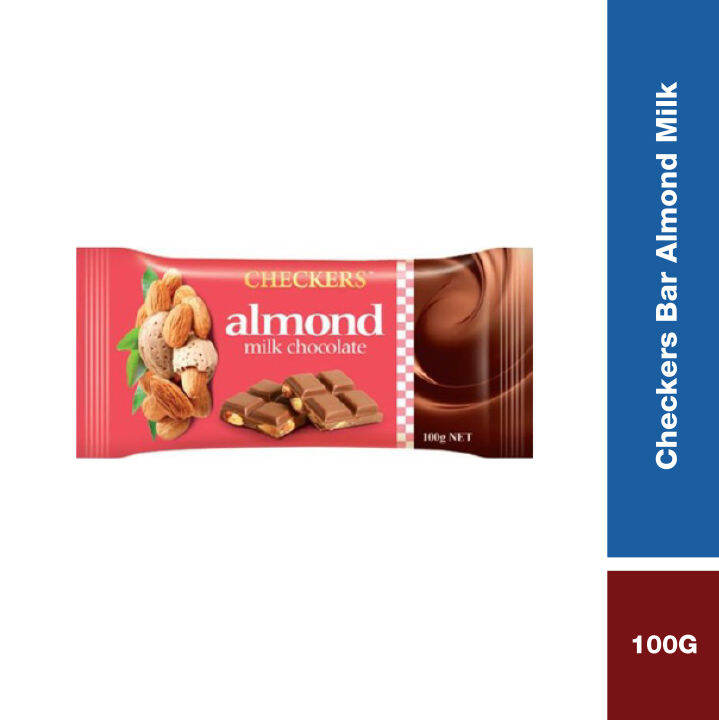CHECKERS BAR 100G ALMOND MILK CHOCOLATE BAR Lazada checkers-bar-100g-almond-milk-chocolate-bar-lazada