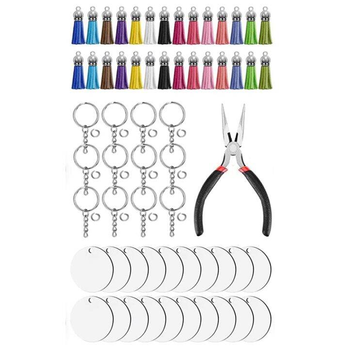 151Pc Sublimation Keychain Blanks- DIY Keychains for Crafts - MDF Coated W/  Polymer for Heat Color Printing 