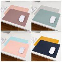 【lz】○◑  Tapete para mouse mouse pad fofo dupla face kawaii couro pu à prova dágua para escritório meninas