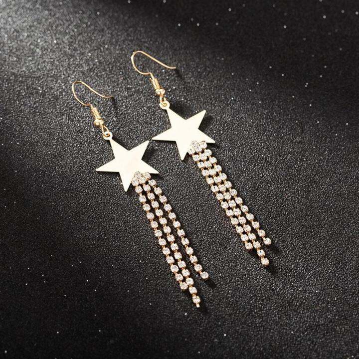 simple-earrings-female-temperament-earrings-trendy-earrings-fashion-earrings-earrings-long-star-earrings