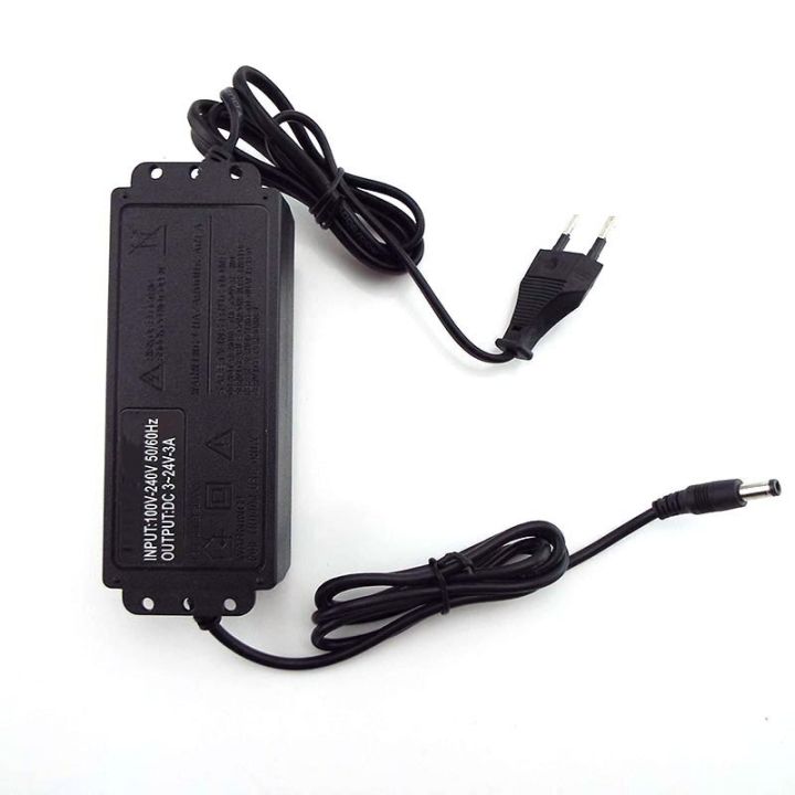 support-ปรับอะแดปเตอร์จ่ายไฟ-ac-100v-240v-to-dc-3v-24v-3a-charger-5-5x2-1มม-แจ็คปลั๊ก-dc-หญิง-connector