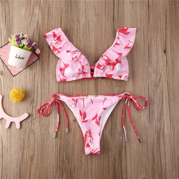 Summer Women Sexy Push-up Padded Bra Floral Bikini Set Padded
