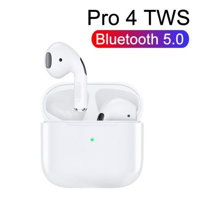 （Orange home earphone cover）TWS Pro 4หูฟังบลูทูธ5.0หูฟังไร้สาย,หูฟังแฮนด์ฟรีอินเอียร์ชุดหูฟังเล่นเกมเพลง Pro4หูฟังสเตอริโอสำหรับสมาร์ทโฟน