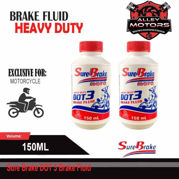 Sure Brake DOT 3 Brake Fluid 150ML By Alley Motors Lazada PH
