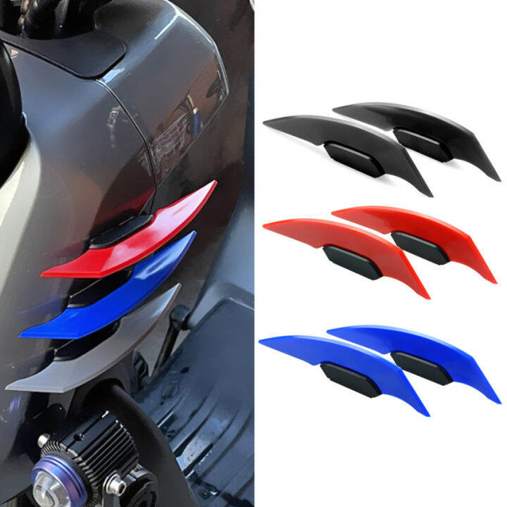 1Pair Universal Motorcycle Winglet Aerodynamic Spoiler Wing with