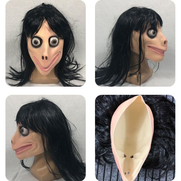momo-mask-latex-mask-halloween-female-ghost-wig-mask-with-hair-woman-scary-mask