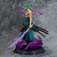 ของเล่นโมเดลตุ๊กตาหนึ่งชิ้น Roronoa Zoro แบบพกพาและน้ำหนักเบาเครื่องประดับรูปแกะสลักสำหรับ Kado Ulang Tahun เด็กเด็กผู้ชายเด็กผู้หญิง