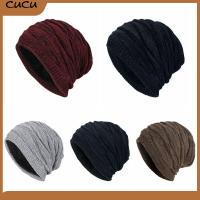 CUCU Men Women Casual Warm Baggy Beanies Thick Fleece Winter Knit Hat Ski Caps