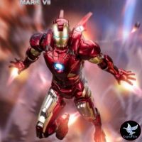 โมเดล IRON MAN MARK VII งานแท้ลิขสิทธิ์ ZD TOYS? สูงประมาณ 19 cm. ขยับและเปลี่ยนมือ Action ต่างๆได้ สีเมทัลลิค สวยสุดยอด