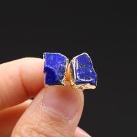 【CC】 1 Stone lazuli Stud Earring Gold Color for Earrings Jewelry