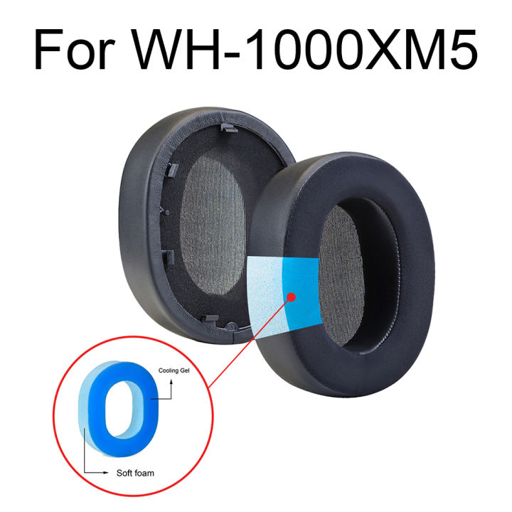 1คู่จุกหูฟังสำหรับ-wh-1000xm5-sony-wh-1000xm4-wh-1000xm3-wh-1000xm5-1000xm4-1000xm3หูฟัง-eaepads-เบาะรองหูฟังชุดหูฟังฟองน้ำอะไหล่เอียร์บัดซ่อมแซมอุปกรณ์เสริม