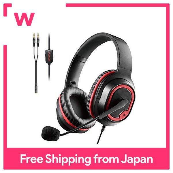 ELECOM gaming headset both ears overhead 2m lightweight model black HS ...