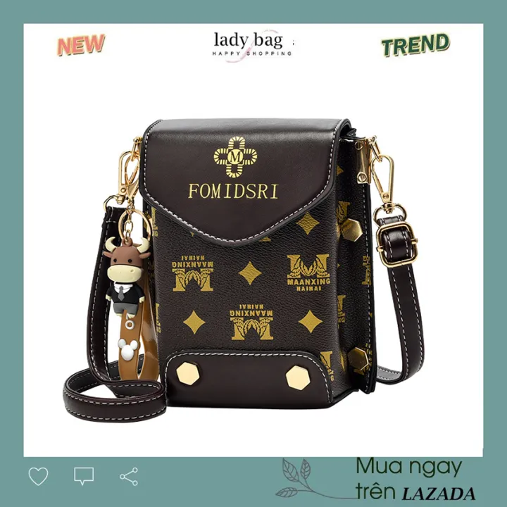 Túi đeo chéo nữ da mềm đựng điện thoại phong cách Hàn Quốc - LADY BAG |  