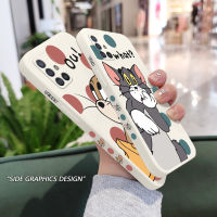 เคสพอยท์แคทเมาส์ Samsung Galaxy A71 A51 4G A21S A31 A41 ซิลิโคนเหลวรูปแบบด้านข้าง