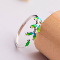 Simple Branch Leaf Thin Ring For Women Silver Color Creative Irregular Open Adjustable Ring Trendy Finger Jewelry Party Gifts