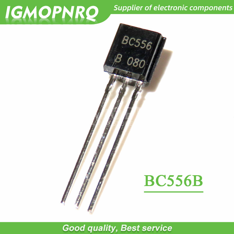 20PCS BC556 PNP Transistor TO-92 80V 100MA 625mW 