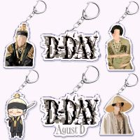 Popular Korean Fashion Kpop Key Chain Pendant Agust D 2 Day Daechwita Key Ring Keychains for Bag Pendant Aaccessories Gift Key Chains