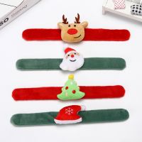 4PCS Christmas Wrist Decoration Cute Deer Santa Claus Ornamental Bracelet For Party Girls New Year Gifts