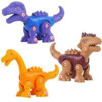 ของเล่นไดโนเสาร์สำหรับเด็ก Diy Building Dinos Blocks Puzzle Set With Electric Drill For Children S Christmas Toys