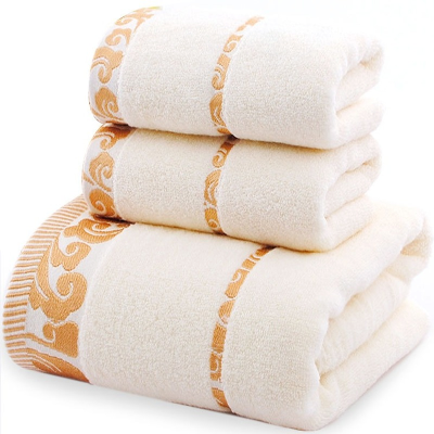 Cotton Towel Bath Towel Set Bath Towel 140x70cm Towel 35x75cm Soft Absorbent Three-Piece Set