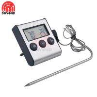 1Pc Digital Memasak Dapur Thermometer Makanan Baker Temperature Meter With Probe Suhu Clock Timer Fungsi Alarm untuk BBQ